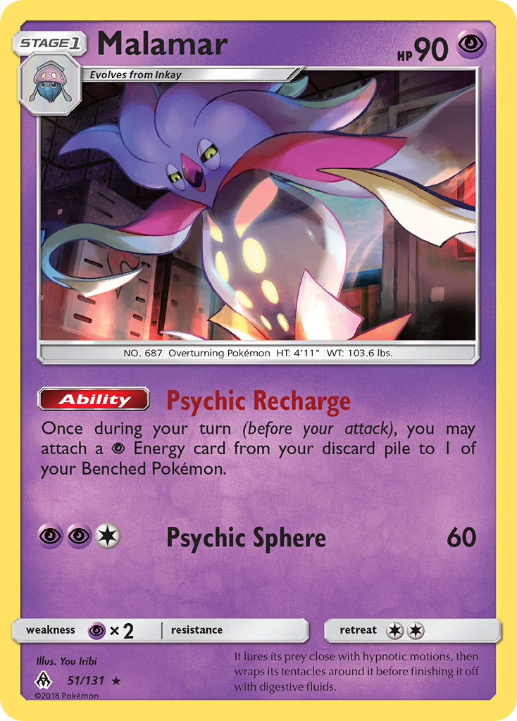Malamar - 51/131 - Forbidden Light SM6 - Rare