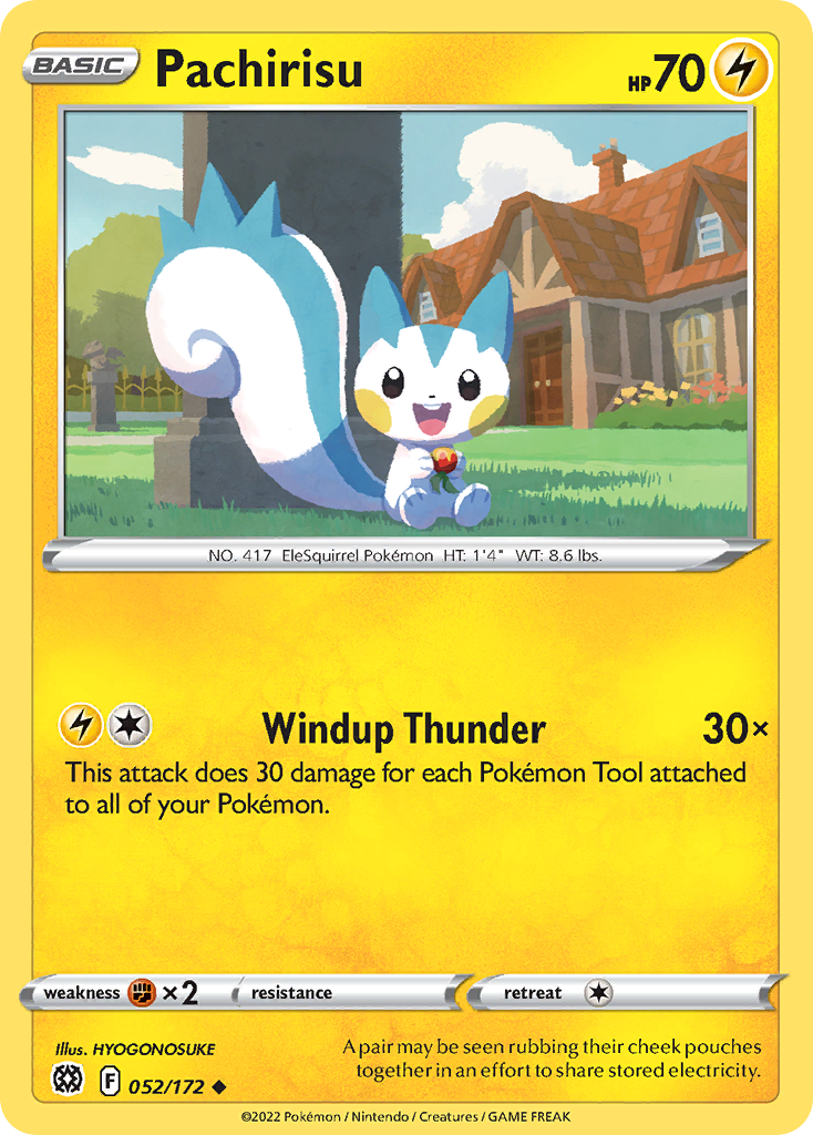 Pachirisu - 52/172 - Brilliant Stars SWSH9 - Uncommon