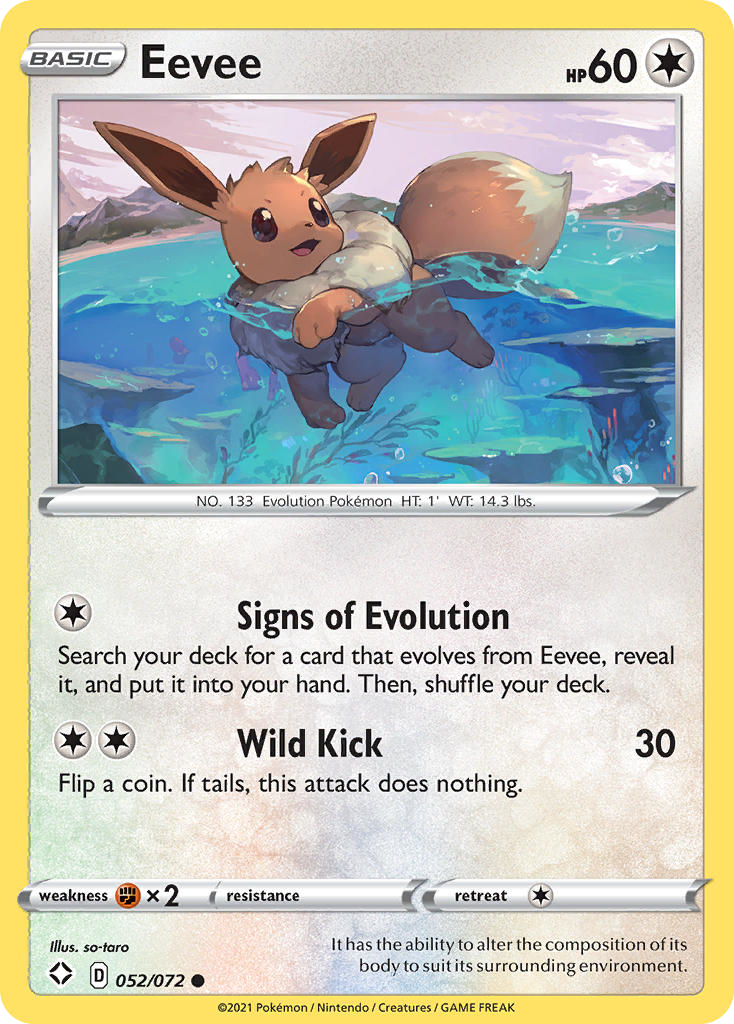 Eevee - 52/72 - Shining Fates SWSH45 - Common