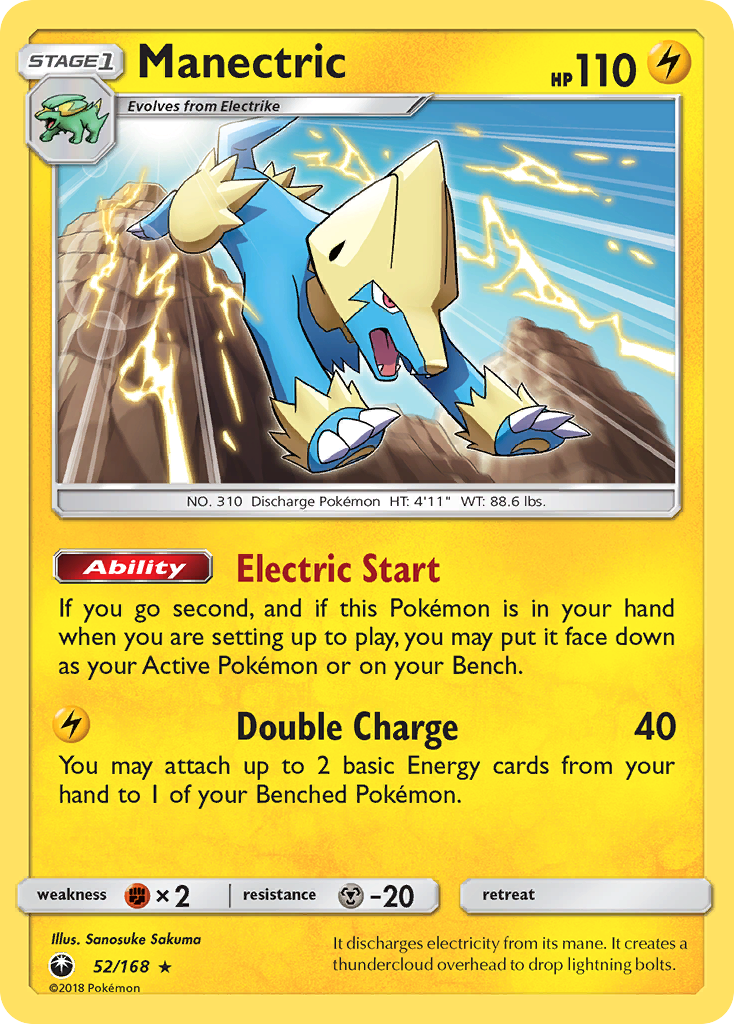 Manectric - 52/168 - Celestial Storm SM7 - Rare