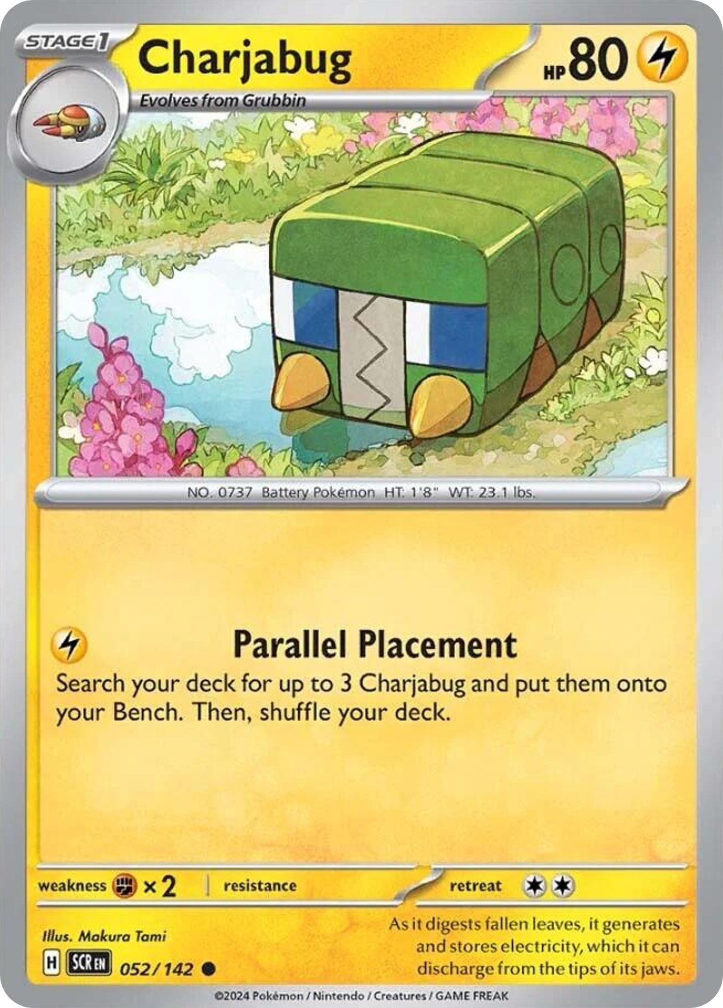 Charjabug - 52/142 - Stellar Crown SV7 - Common