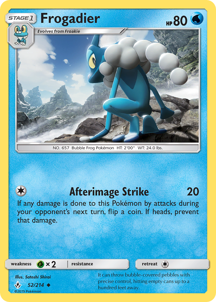 Frogadier - 52/214 - Unbroken Bonds SM10 - Uncommon