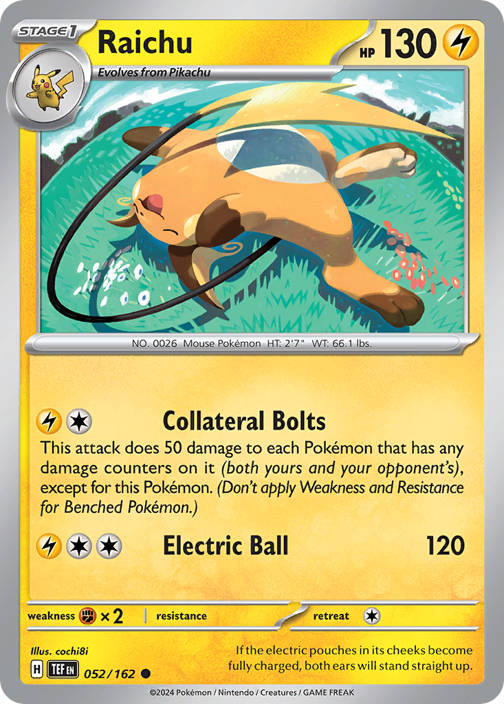 Raichu - 52/162 - Temporal Forces SV5 - Common