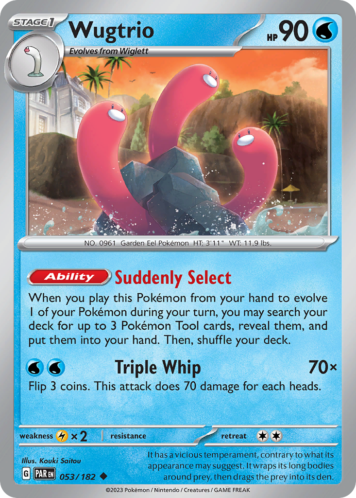 Wugtrio - 53/182 - Paradox Rift SV4 - Uncommon