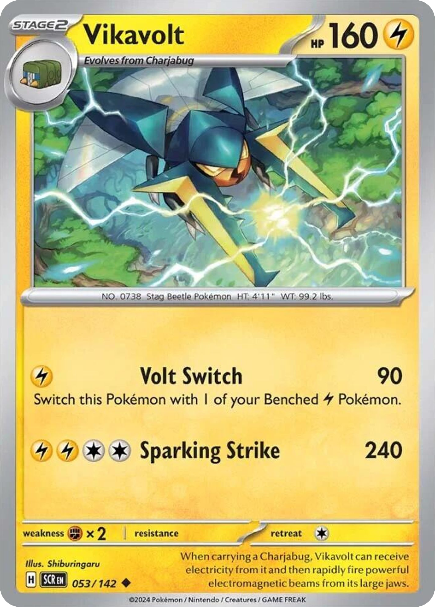 Vikavolt - 53/142 - Stellar Crown SV7 - Uncommon