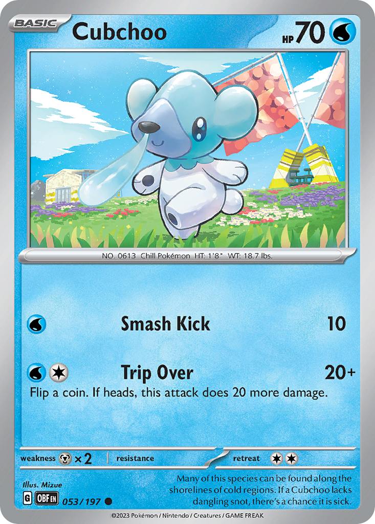 Cubchoo - 53/197 - Obsidian Flames SV3 - Common
