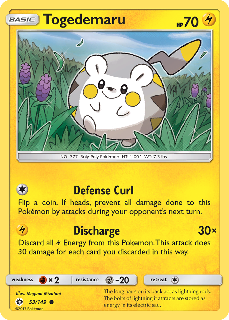 Togedemaru - 53/149 - Sun & Moon SM1 - Common