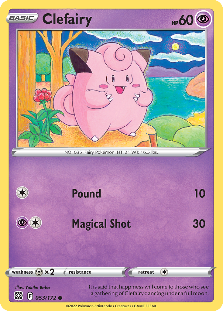 Clefairy - 53/172 - Brilliant Stars SWSH9 - Common