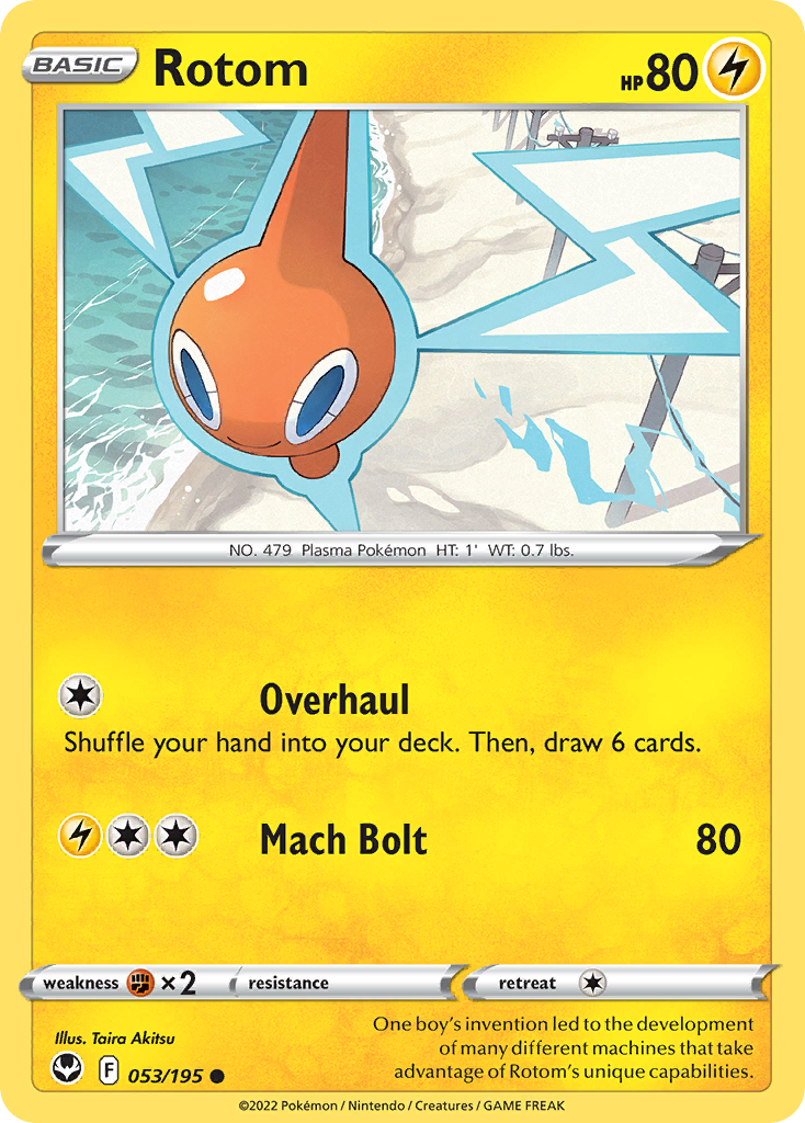 Rotom - 53/195 - Silver Tempest SWSH12 - Common