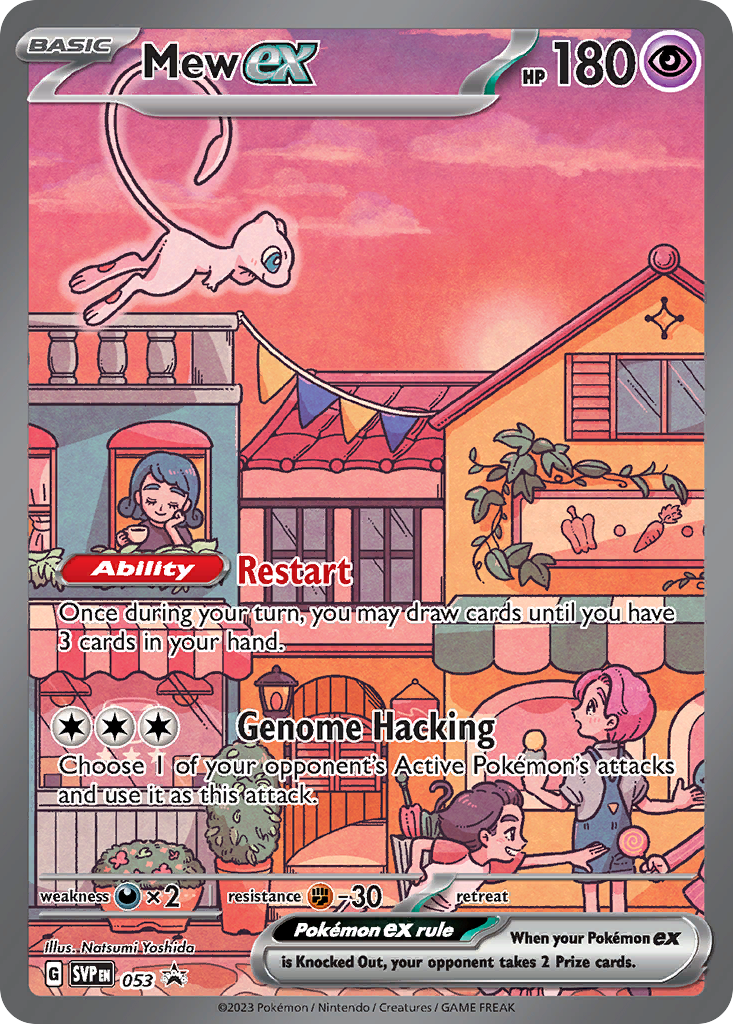 Carta Pokémon Mew ex de Scarlet & Violet Black Star Promos #53