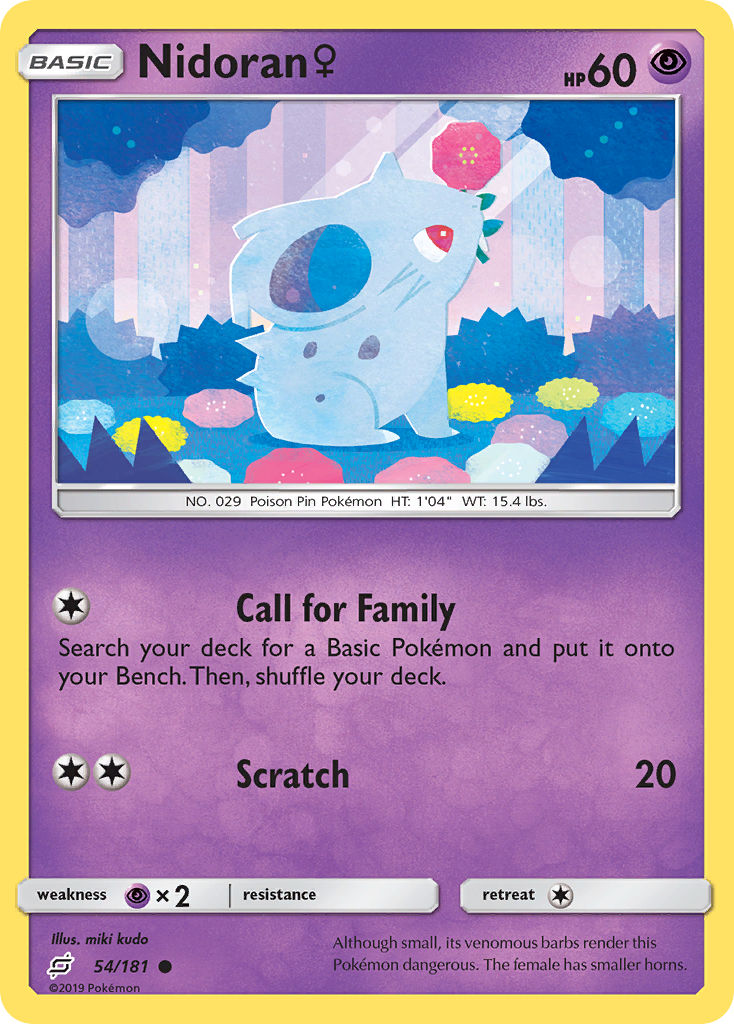 Nidoran ♀ - 54/181 - Team Up SM9 - Common