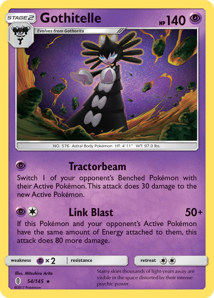 Gothitelle - 54/145 - Guardians Rising SM2 - Rare