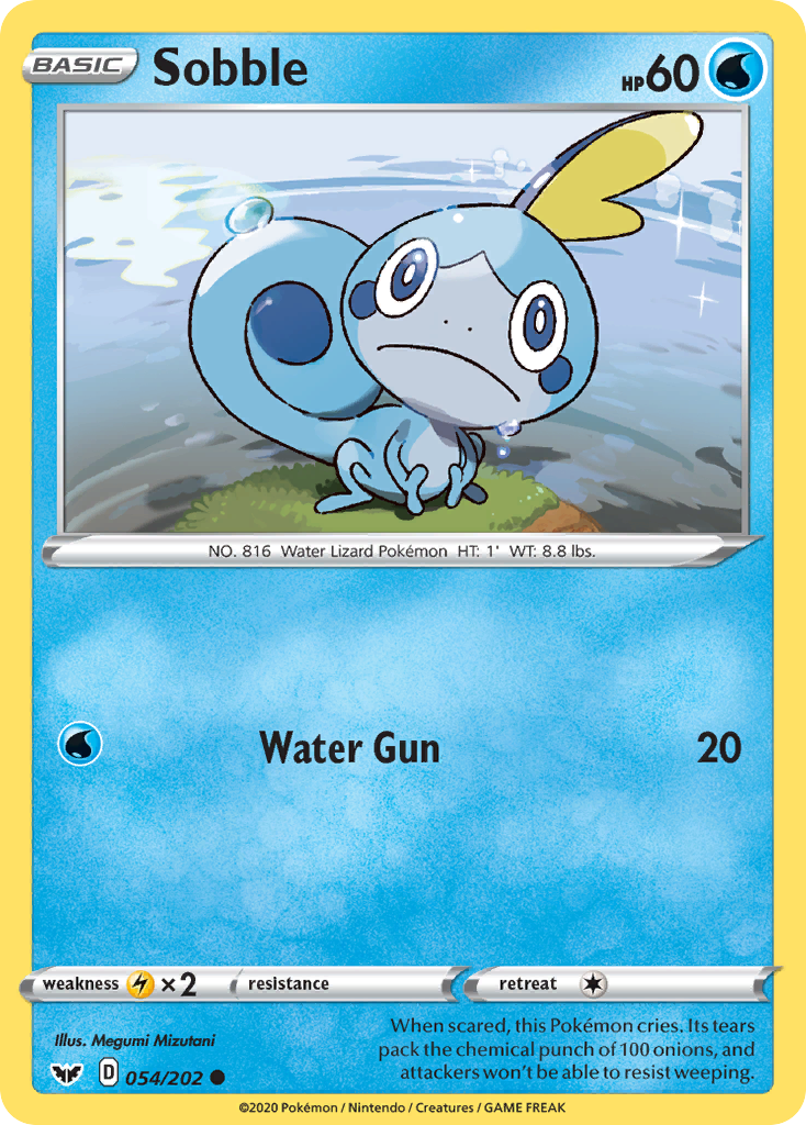 Sobble - 54/202 - Sword & Shield SWSH1 - Common