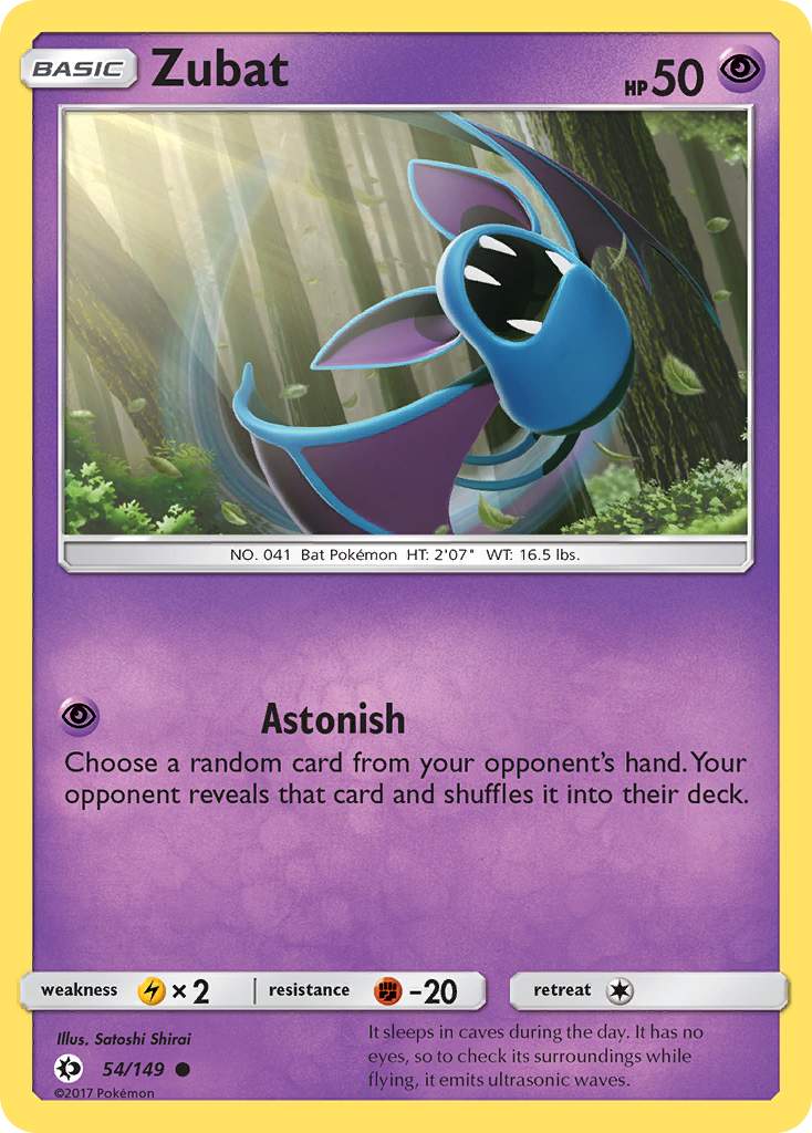 Zubat - 54/149 - Sun & Moon SM1 - Common