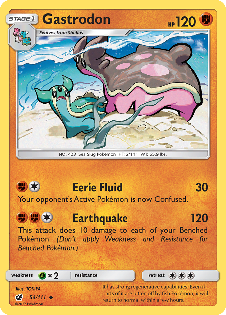 Gastrodon - 54/111 - Crimson Invasion SM4 - Uncommon