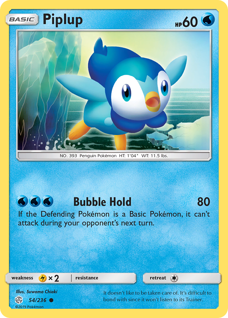 Piplup - 54/236 - Cosmic Eclipse SM12 - Common
