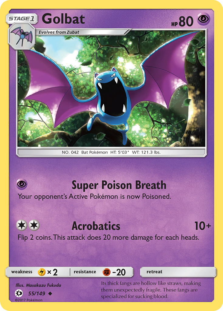 Golbat - 55/149 - Sun & Moon SM1 - Uncommon