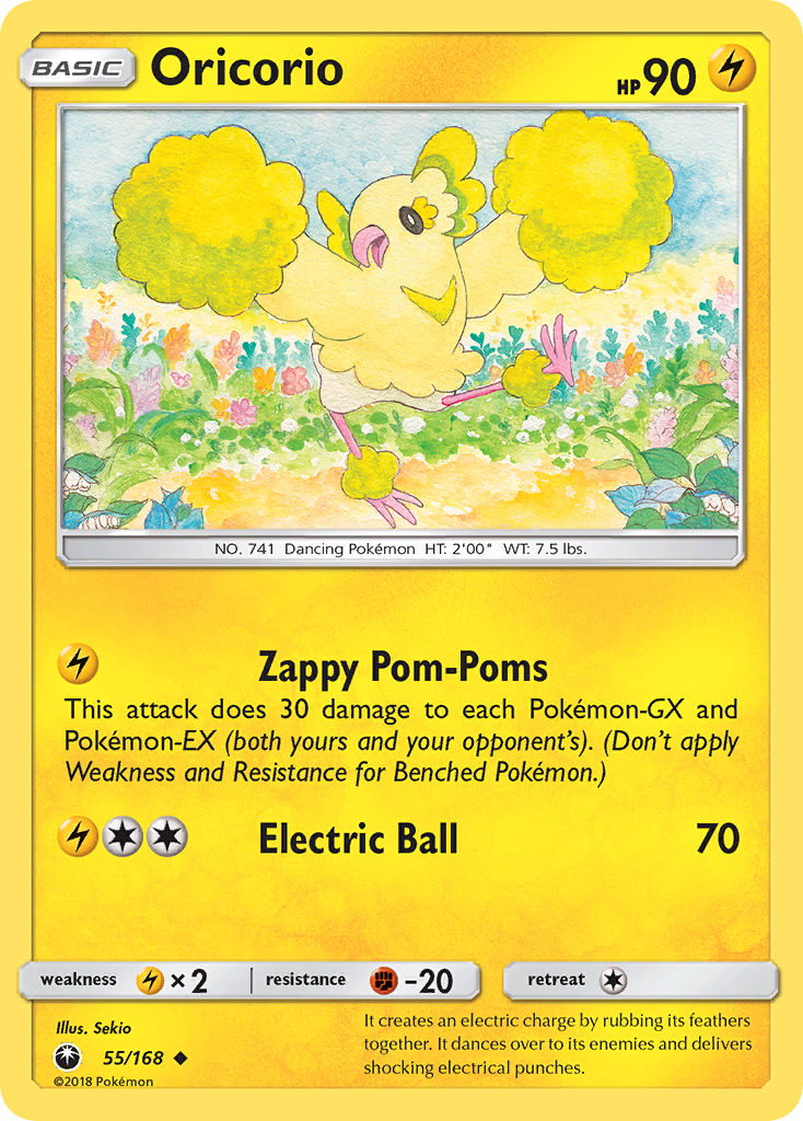 Oricorio - 55/168 - Celestial Storm SM7 - Uncommon