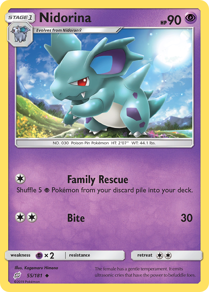 Nidorina - 55/181 - Team Up SM9 - Uncommon