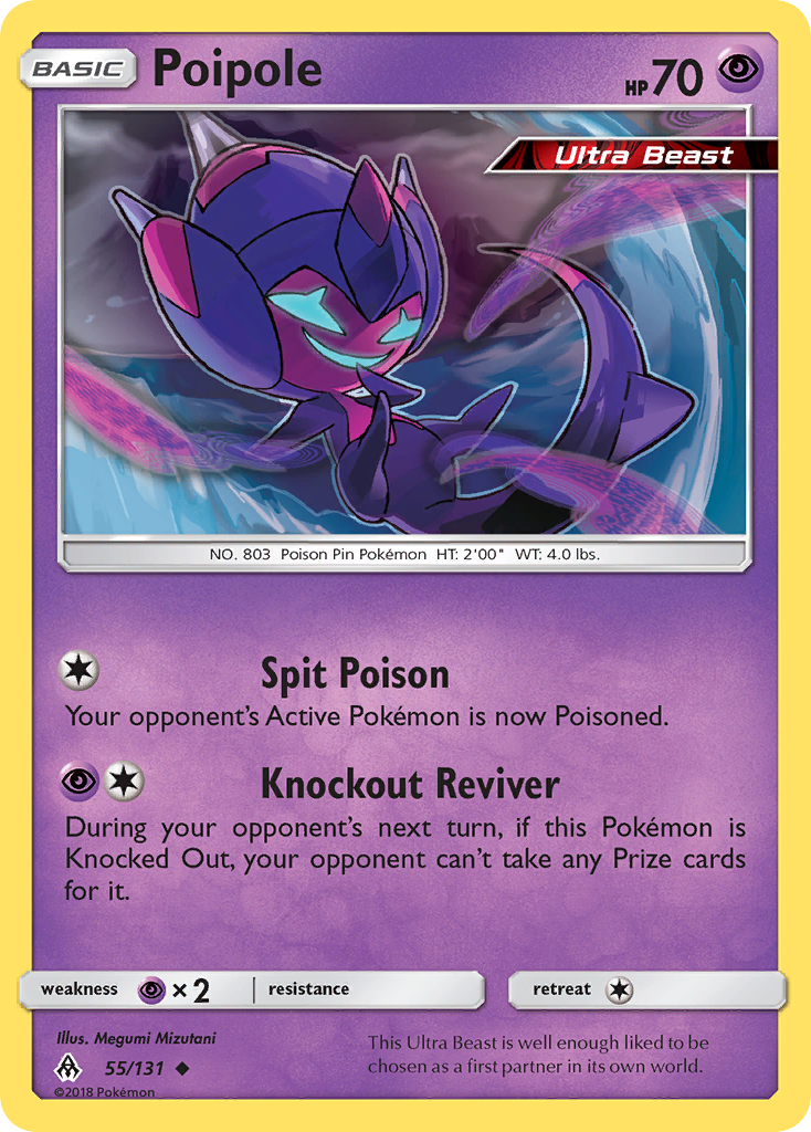Poipole - 55/131 - Forbidden Light SM6 - Uncommon