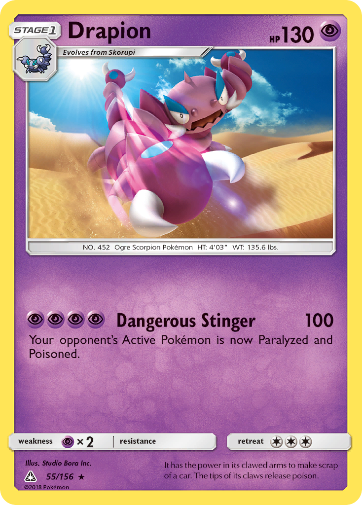 Drapion - 55/156 - Ultra Prism SM5 - Rare