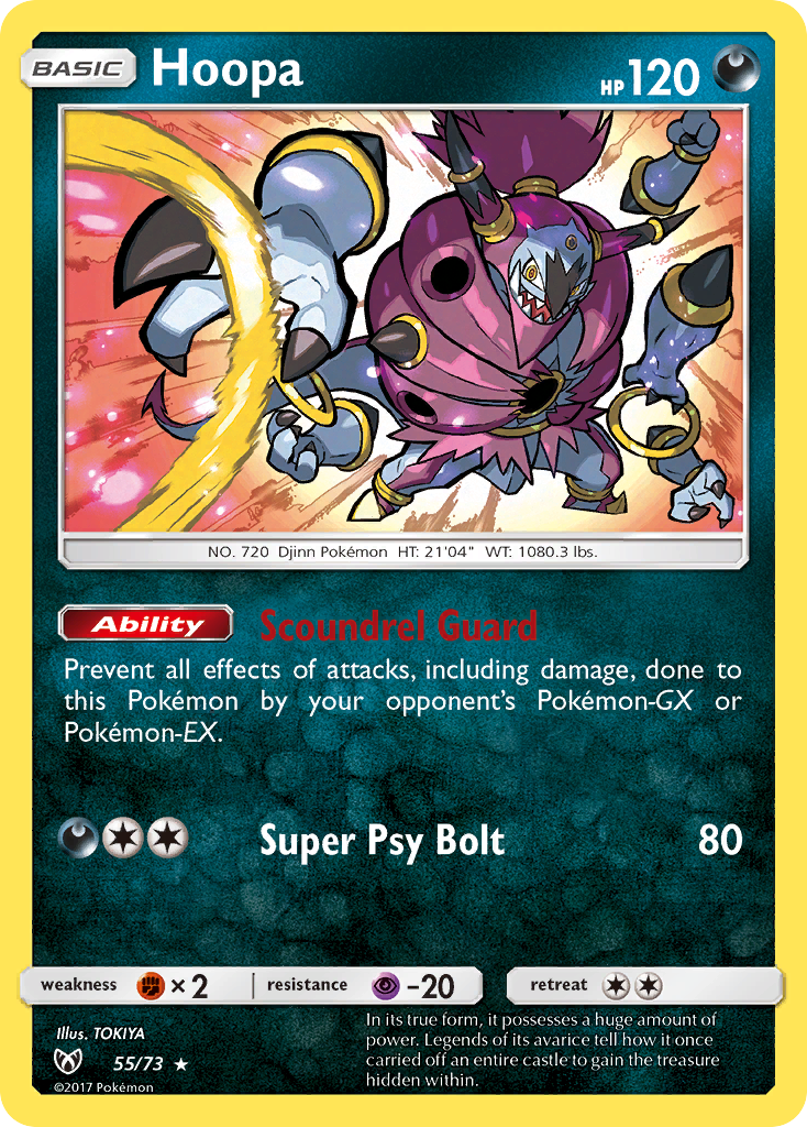 Hoopa - 55/73 - Shining Legends SM35 - Rare Holo