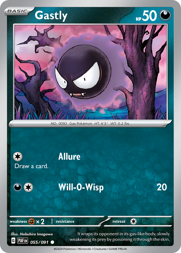 Gastly - 55/91 - Paldean Fates SV4PT5 - Common