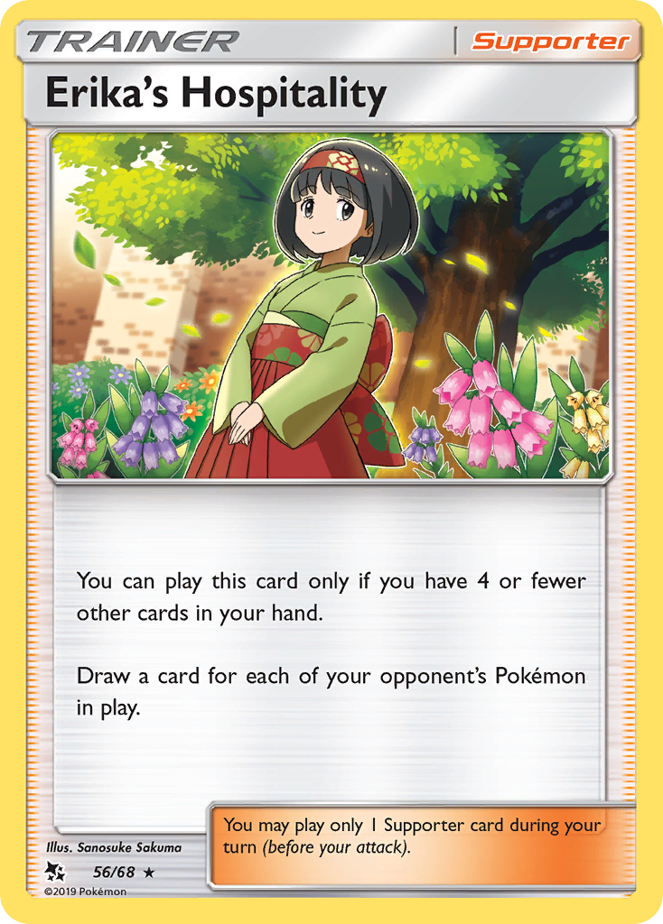 Erika's Hospitality - 56/68 - Hidden Fates SM115 - Rare