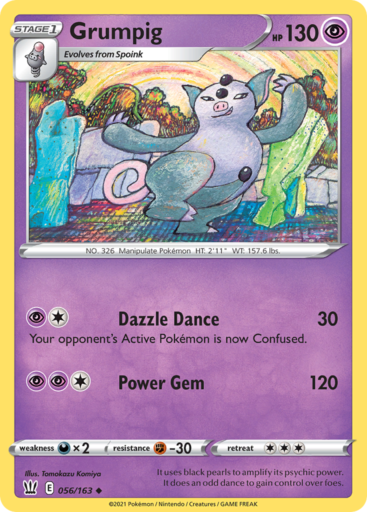 Grumpig - 56/163 - Battle Styles SWSH5 - Uncommon