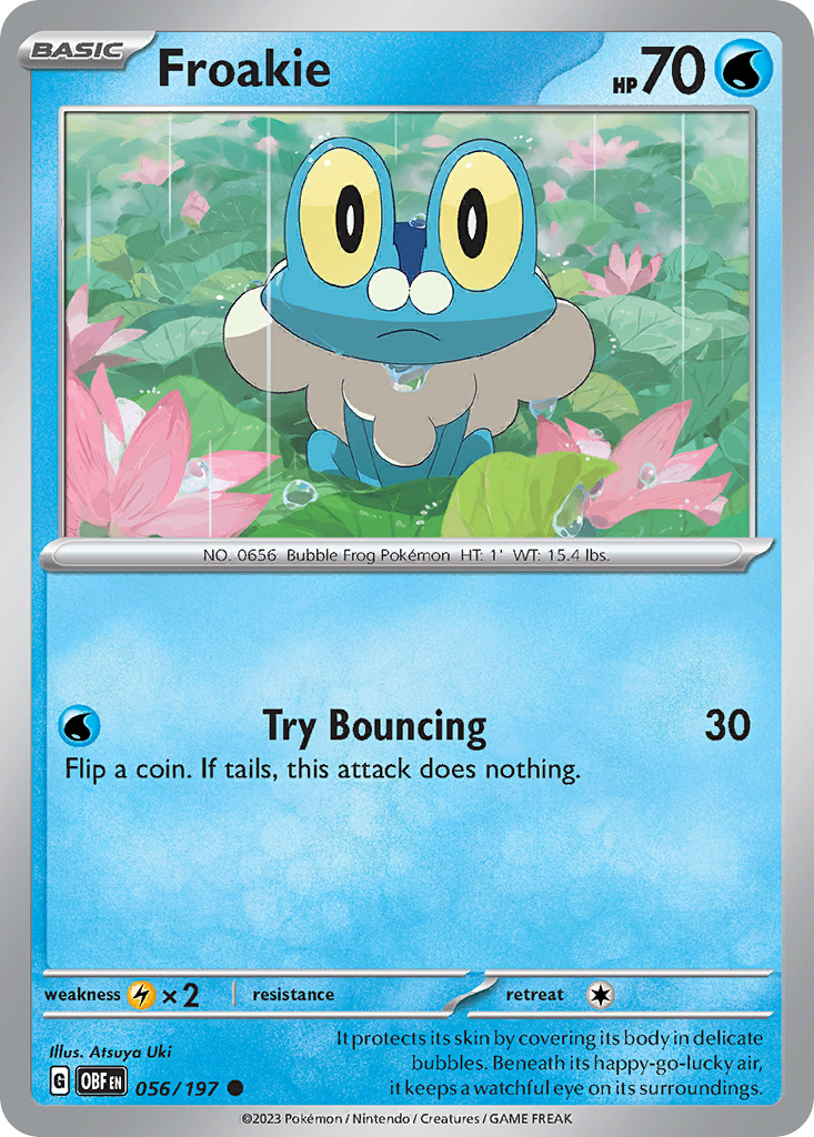 Froakie - 56/197 - Obsidian Flames SV3 - Common