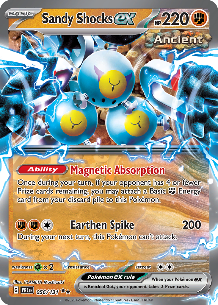 Sandy Shocks ex - 56/131 - Prismatic Evolutions SV8PT5 - Double Rare