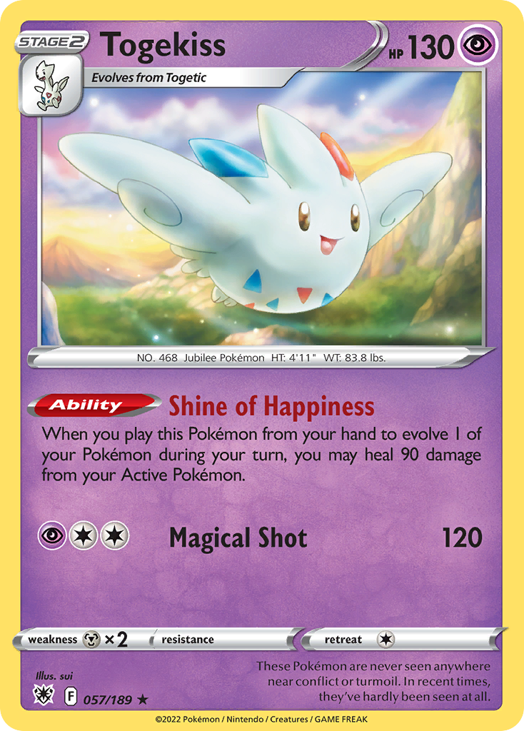 Togekiss - 57/189 - Astral Radiance SWSH10 - Rare Holo