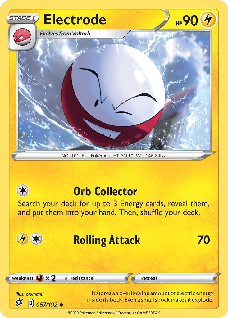 Electrode - 57/192 - Rebel Clash SWSH2 - Uncommon