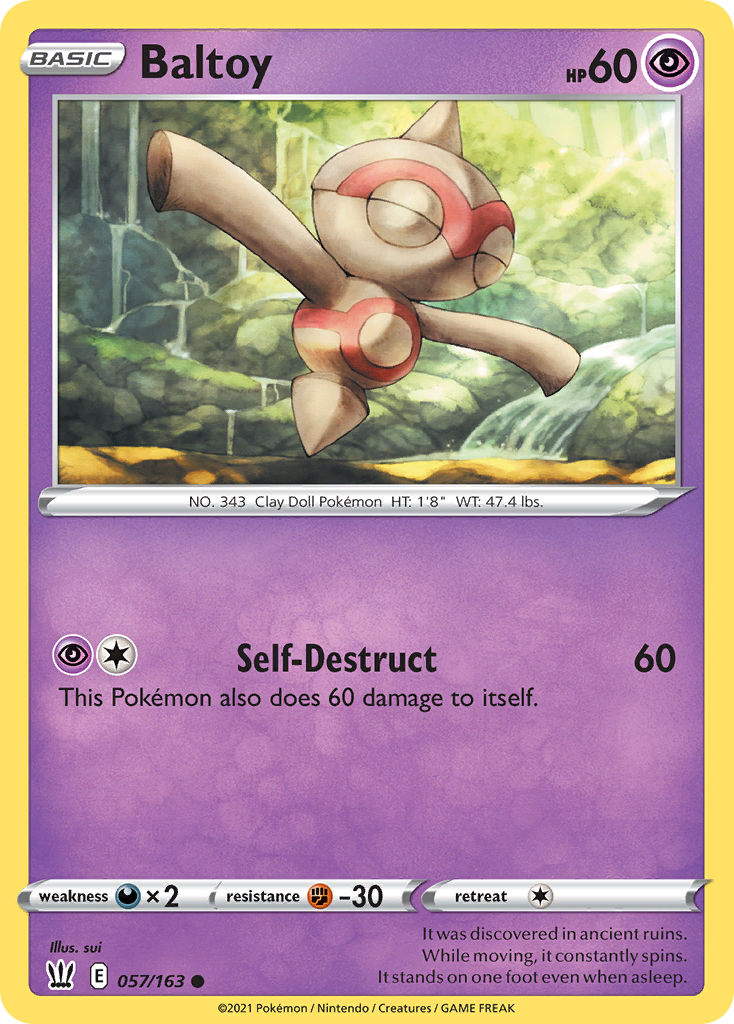 Baltoy - 57/163 - Battle Styles SWSH5 - Common