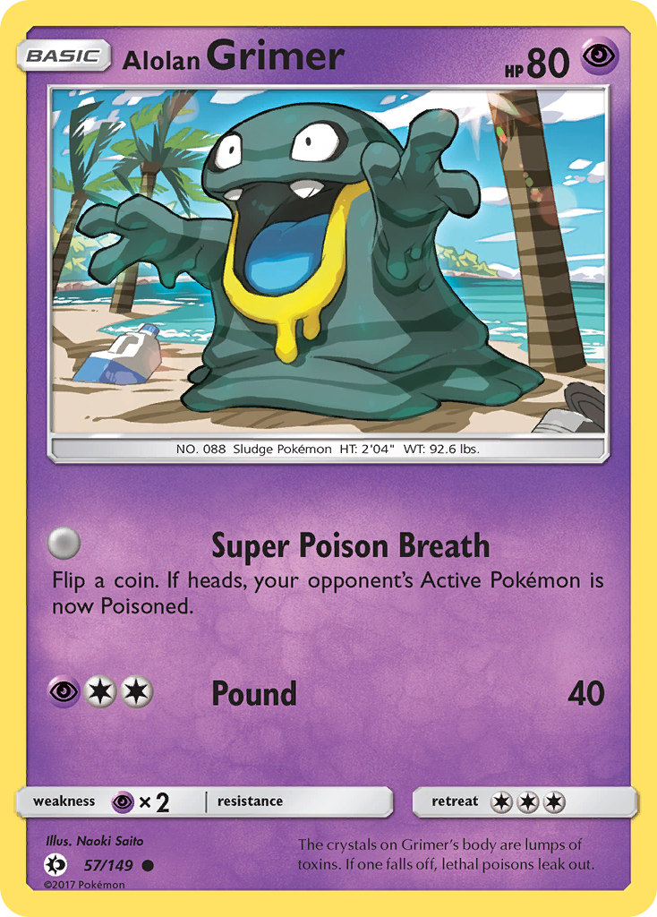 Alolan Grimer - 57/149 - Sun & Moon SM1 - Common