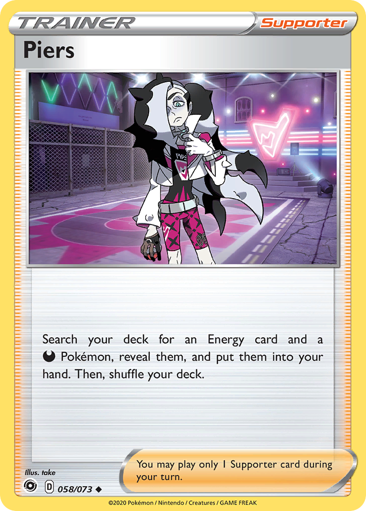 Piers - 58/73 - Champion's Path SWSH35 - Uncommon