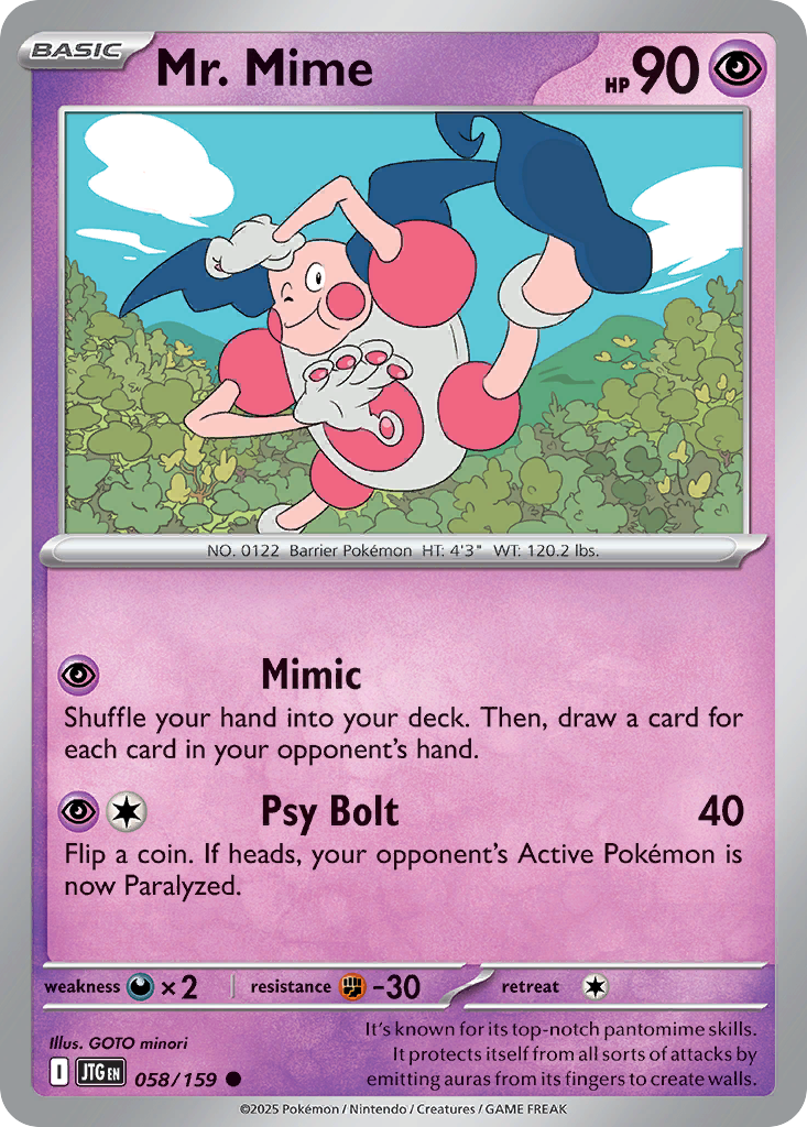 Mr. Mime - 58/159 - Journey Together SV9 - Common