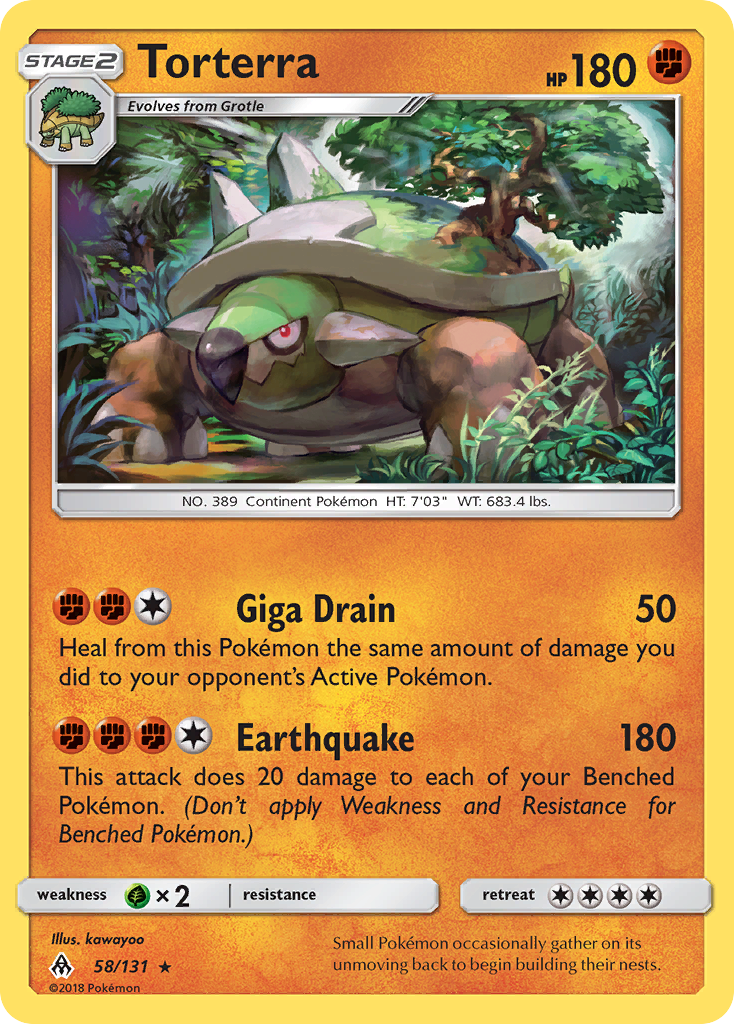 Torterra - 58/131 - Forbidden Light SM6 - Rare
