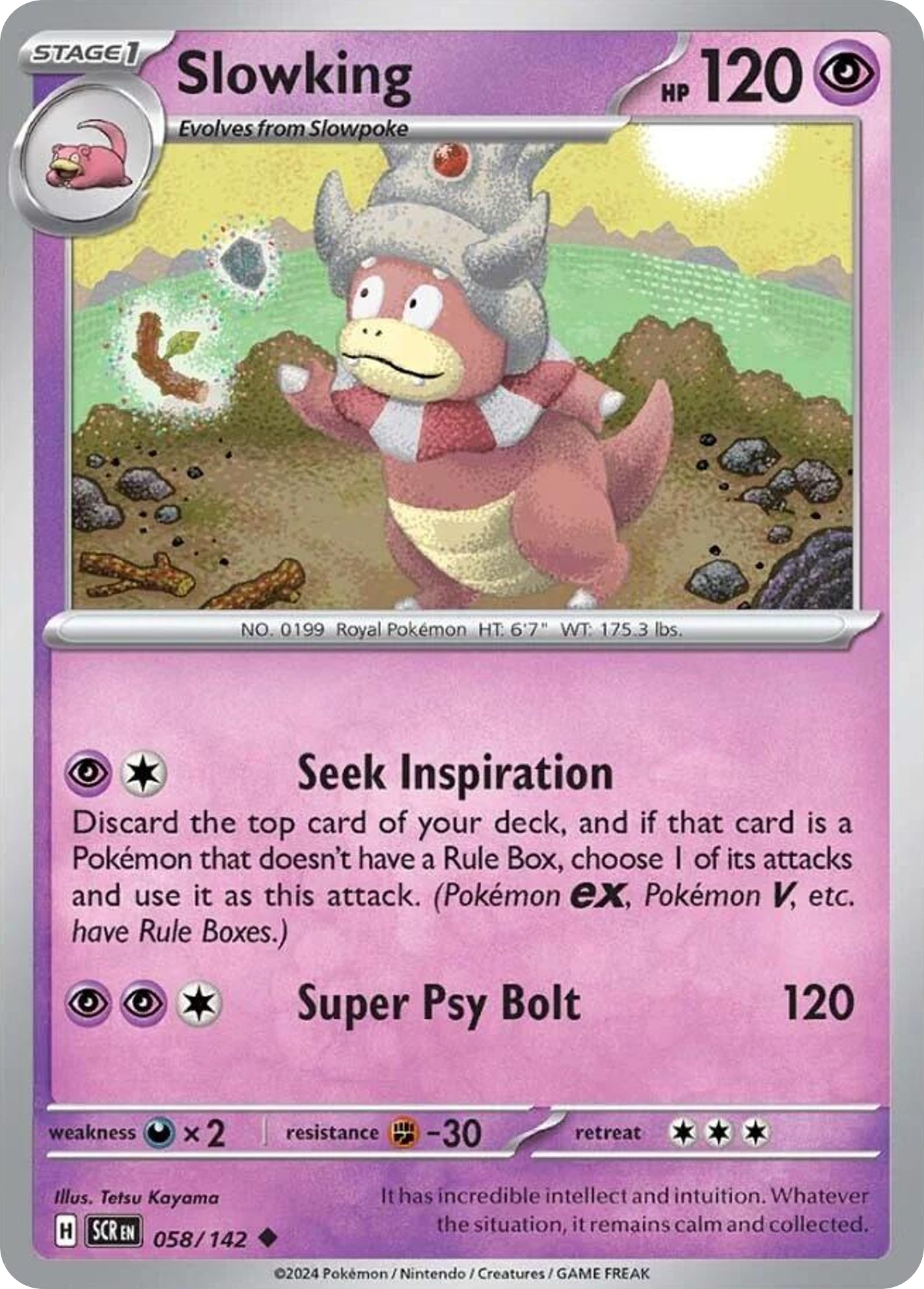 Slowking - 58/142 - Stellar Crown SV7 - Uncommon