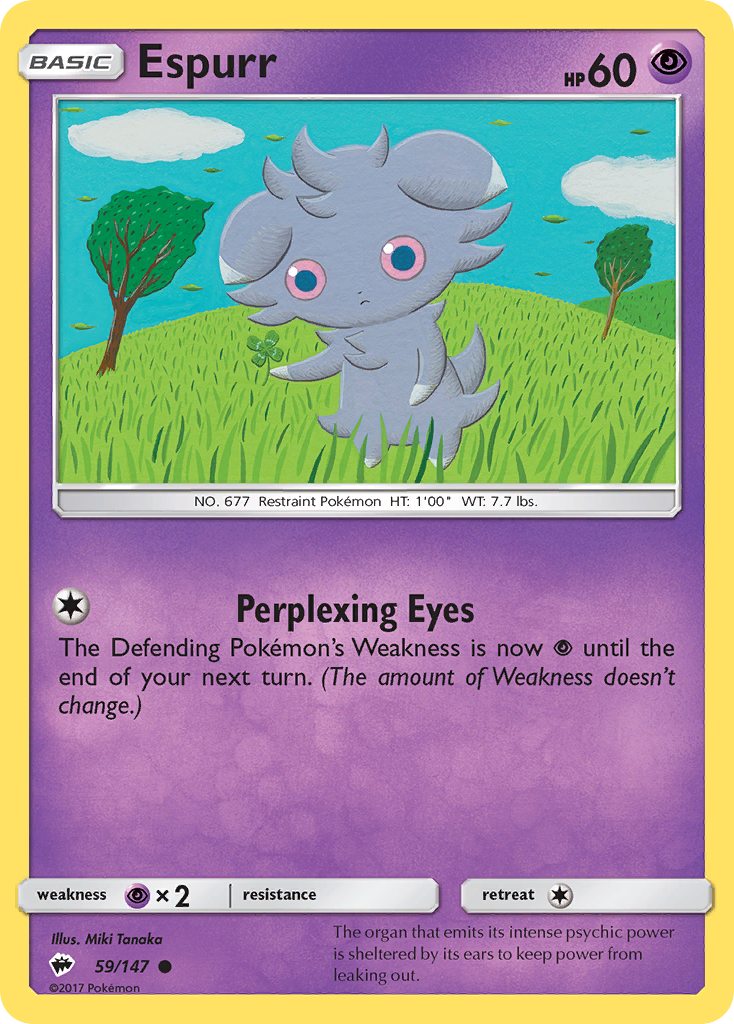 Espurr - 59/147 - Burning Shadows SM3 - Common