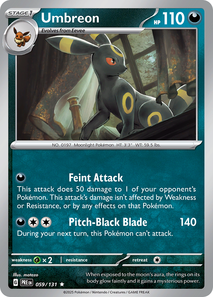 Umbreon - 59/131 - Prismatic Evolutions SV8PT5 - Rare