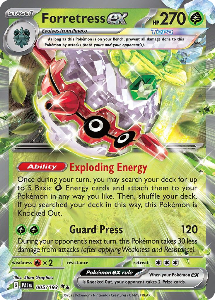 Forretress ex - 5/193 - Paldea Evolved SV2 - Double Rare