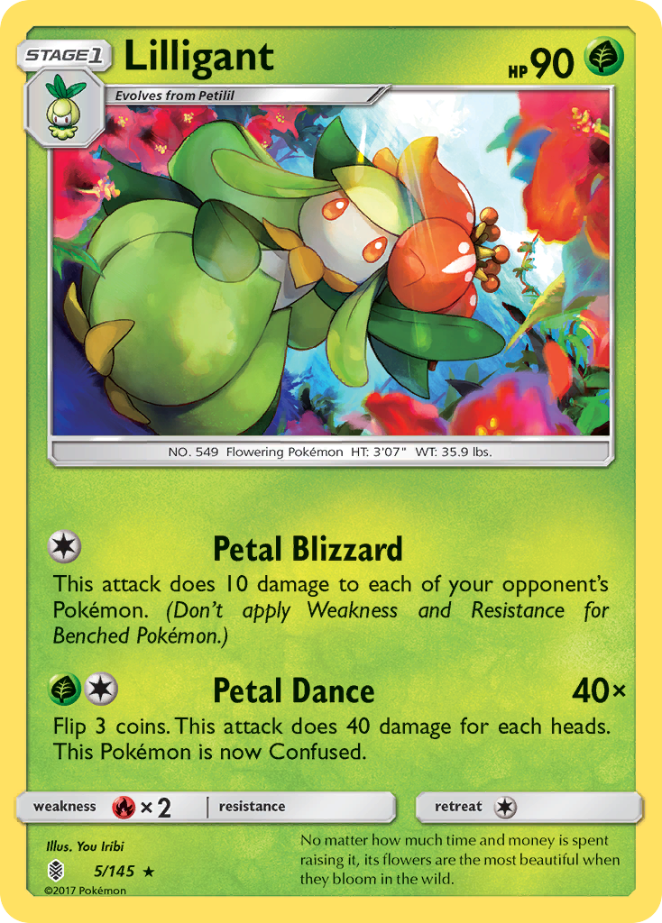 Lilligant - 5/145 - Guardians Rising SM2 - Rare