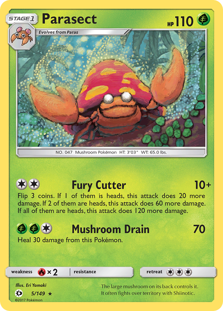 Parasect - 5/149 - Sun & Moon SM1 - Rare