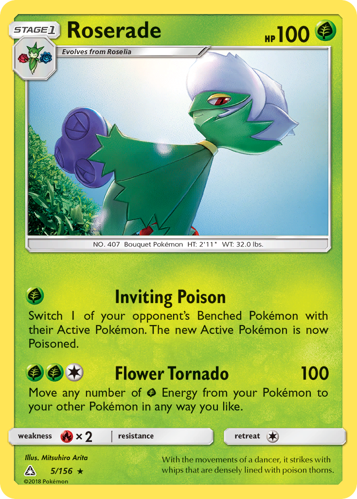 Roserade - 5/156 - Ultra Prism SM5 - Rare
