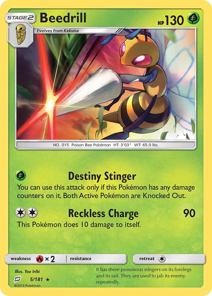 Beedrill - 5/181 - Team Up SM9 - Rare