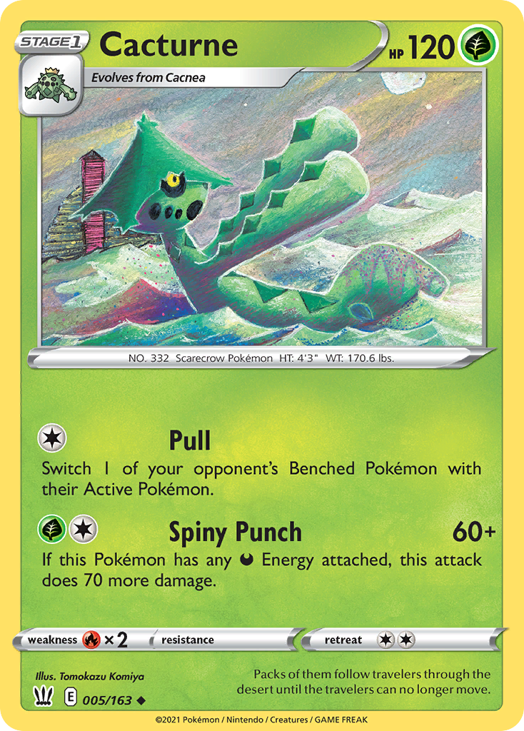 Cacturne - 5/163 - Battle Styles SWSH5 - Uncommon