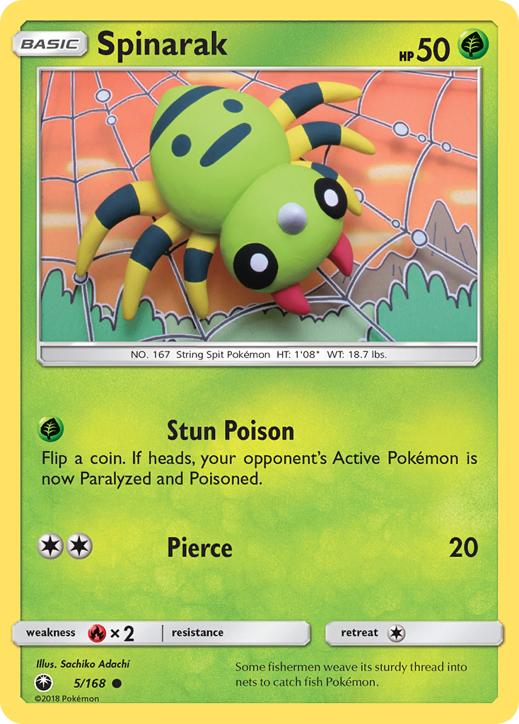 Spinarak - 5/168 - Celestial Storm SM7 - Common