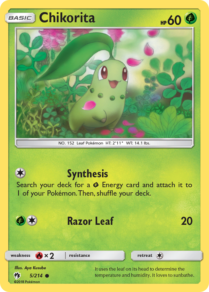 Chikorita - 5/214 - Lost Thunder SM8 - Common