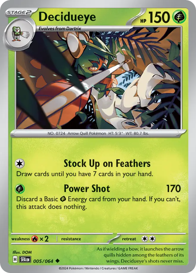 Decidueye - 5/64 - Shrouded Fable SV6PT5 - Uncommon